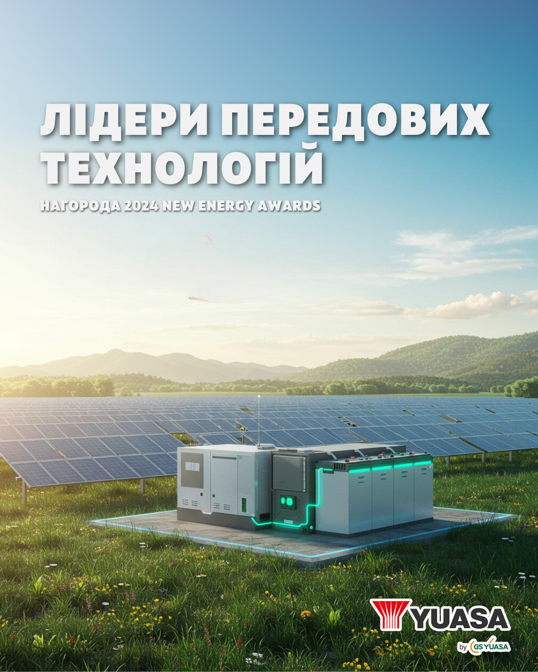 Передова технологія зберігання енергії від GS Yuasa отримала нагороду Нової Енергетики 2024!